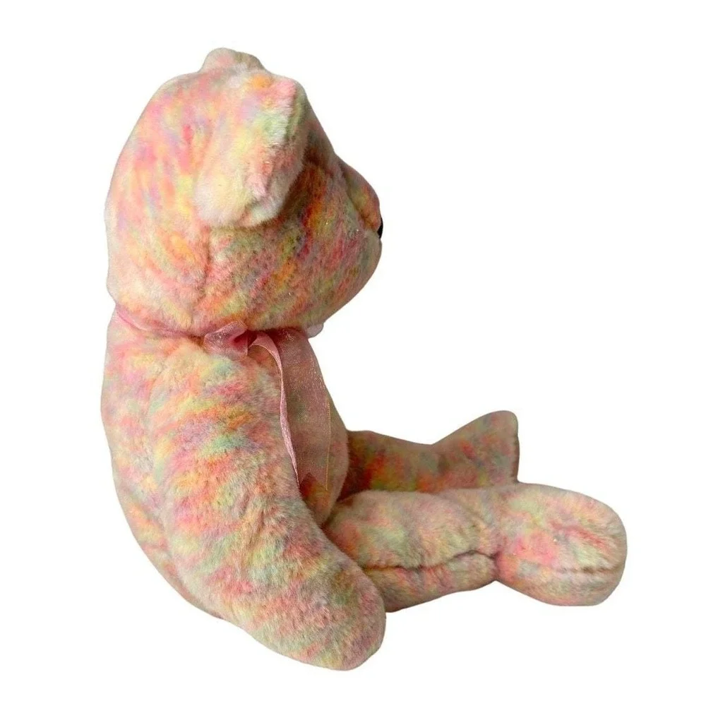 Celebrate the Bear | 15th Anniversary Pastel 🌈 | Mint Heart Tag TY Beanie Buddy